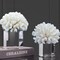 Pack of 2 White Coral Decor, White Coral Reef, Faux Artificial Coral Statue, Resin Coral Sculpture Nautical Tabletop Decoration for Beach Theme Party Home Decor Wedding Decoration